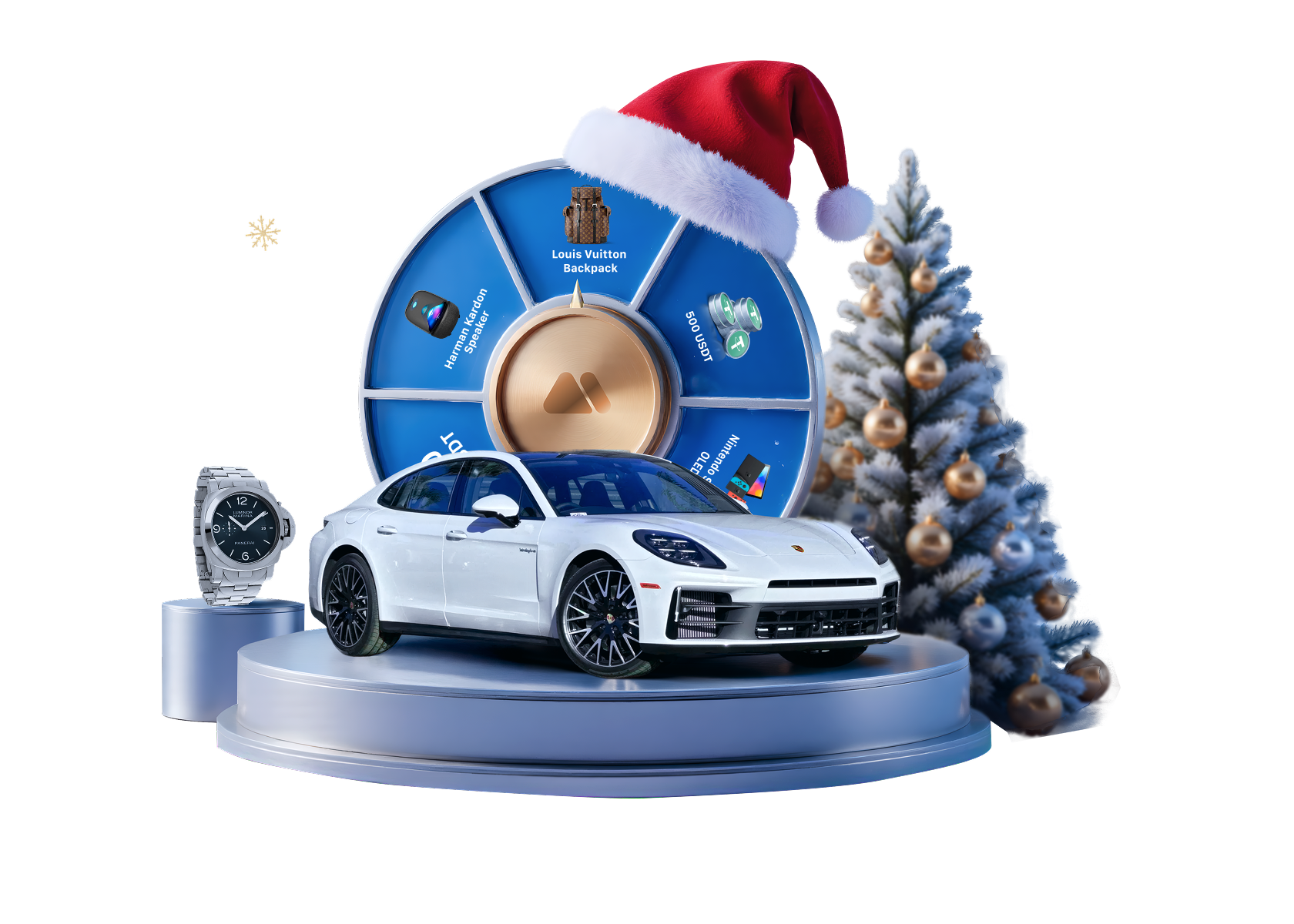 Putaran Natal: Berdagang untuk Memenangkan Mobil Sport Porsche, Jam Tangan Panerai & Lainnya