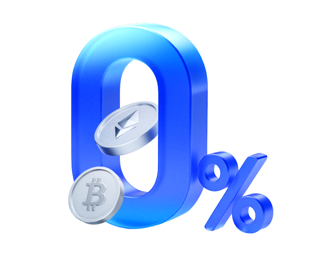 0 Biaya pada BTC & ETH