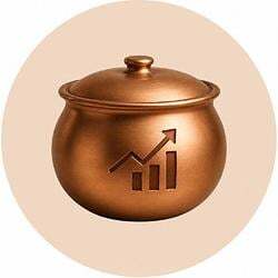 Copper pot of wealth
