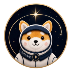 Asteroid The Space Shiba Inu Logo